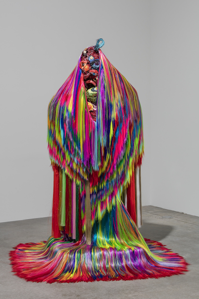 Bjarne Melgaard "Untitled" fra 2015. Af syntetisk hår, oliemaling og harpiks